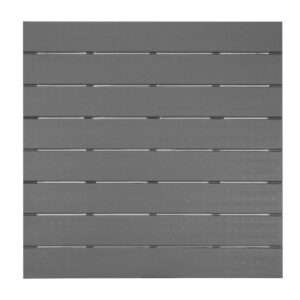Bolero Valletta Grey Slatted Outdoor Table 780mm