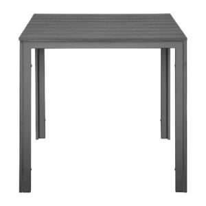 Bolero Valletta Grey Slatted Outdoor Table 780mm