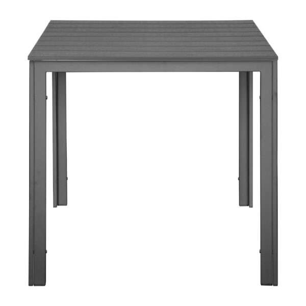 Bolero Valletta Grey Slatted Outdoor Table 780mm