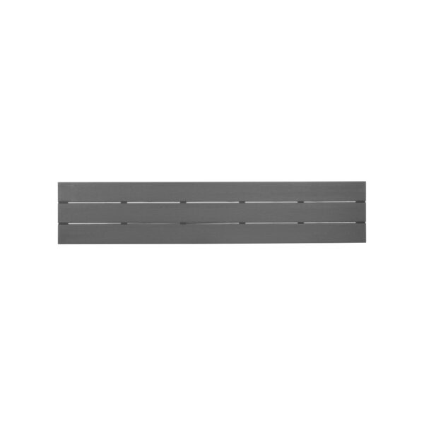 Bolero Valletta Grey Slatted Benches (2 Pack)