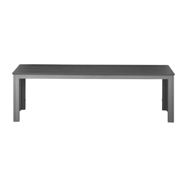 Bolero Valletta Grey Slatted Benches (2 Pack)