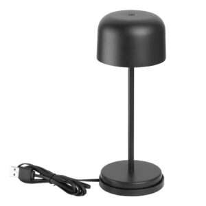Olympia Siena Table Lamp Round Dome Black 200mm