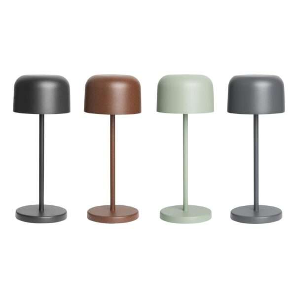 Olympia Siena Table Lamp Round Dome Black 200mm