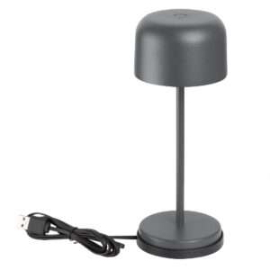 Olympia Siena Table Lamp Round Dome Grey 200mm
