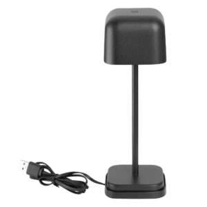 Olympia Lucca Table Lamp Squared Dome Black 200mm