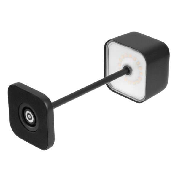 Olympia Lucca Table Lamp Squared Dome Black 200mm