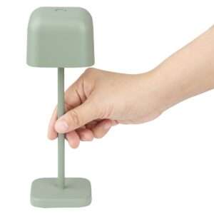 Olympia Lucca Table Lamp Squared Dome Sage 200mm