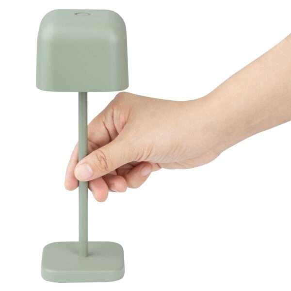 Olympia Lucca Table Lamp Squared Dome Sage 200mm