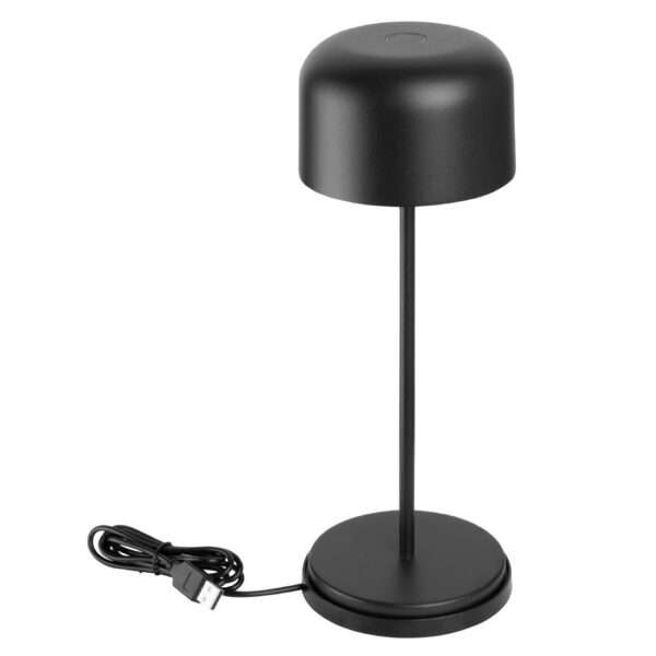 Olympia Siena Table Lamp Round Dome Black 300mm