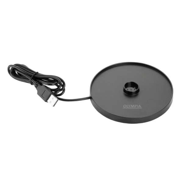 Olympia Siena Table Lamp Round Dome Black 300mm
