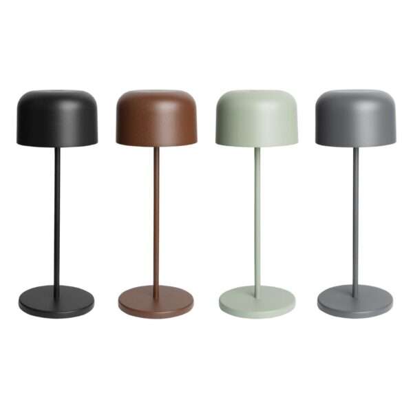 Olympia Siena Table Lamp Round Dome Black 300mm