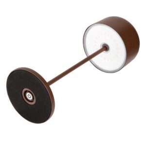 Olympia Siena Table Lamp Round Dome Chestnut 300mm
