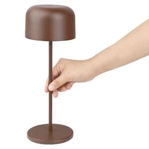 Olympia Siena Table Lamp Round Dome Chestnut 300mm