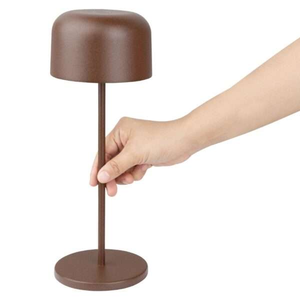 Olympia Siena Table Lamp Round Dome Chestnut 300mm
