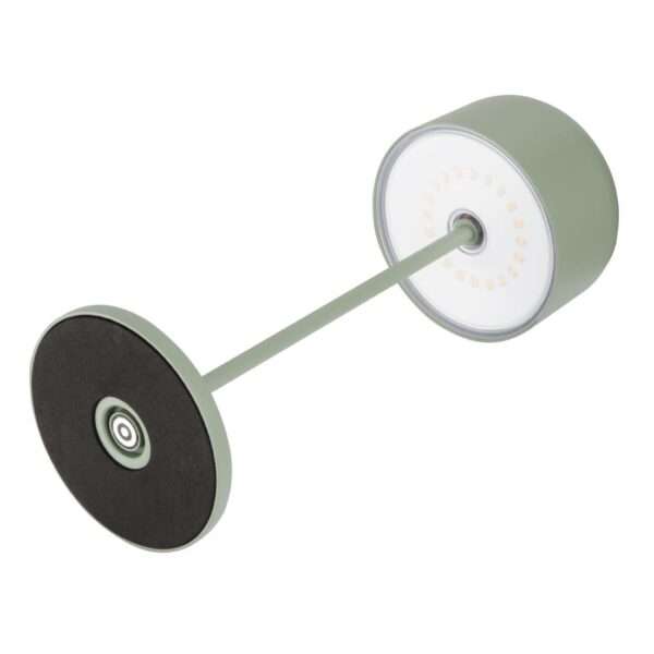 Olympia Siena Table Lamp Round Dome Sage 300mm