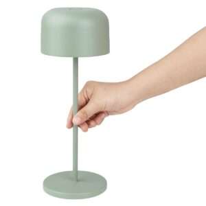 Olympia Siena Table Lamp Round Dome Sage 300mm