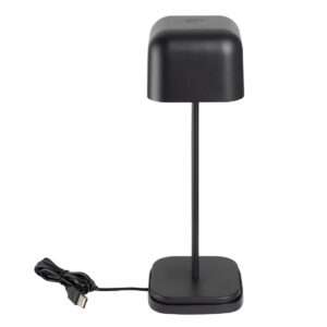 Olympia Lucca Table Lamp Squared Dome Black 300mm