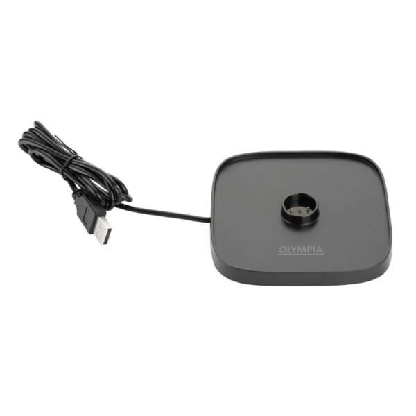 Olympia Lucca Table Lamp Squared Dome Black 300mm