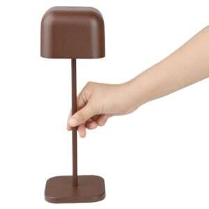 Olympia Lucca Table Lamp Squared Dome Chestnut 300mm