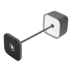 Olympia Lucca Table Lamp Squared Dome Grey 300mm