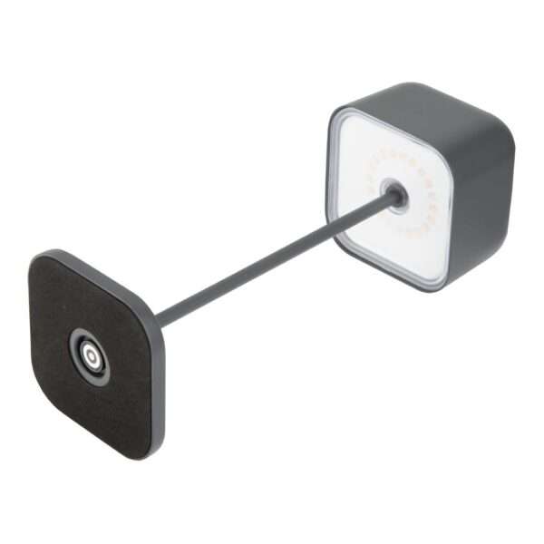 Olympia Lucca Table Lamp Squared Dome Grey 300mm