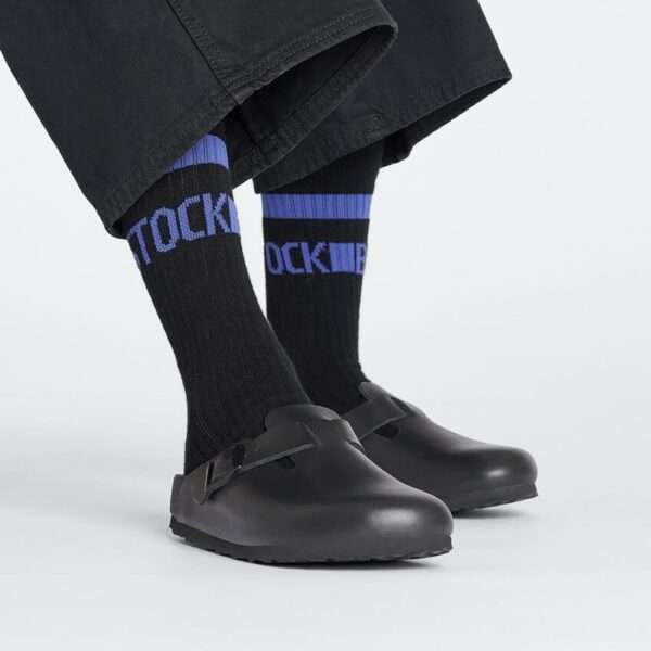 Birkenstock Cotton Tennis Sock Black Size 10.5-12