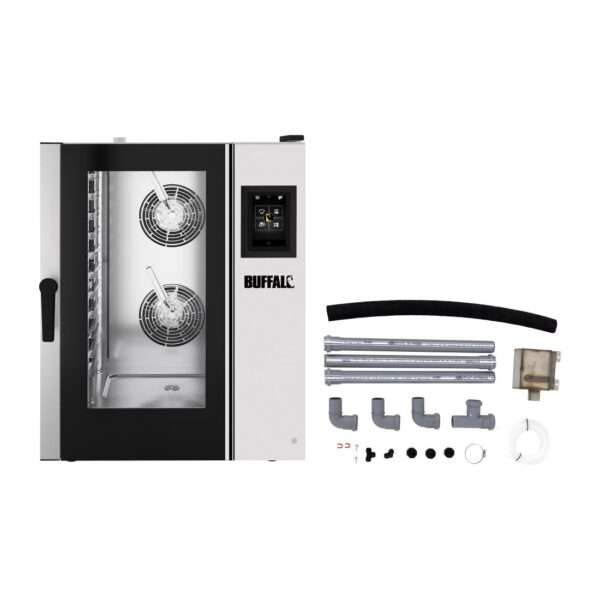 Buffalo Smart Touchscreen Combi Oven 11 x GN 1/1 with Installation Kit