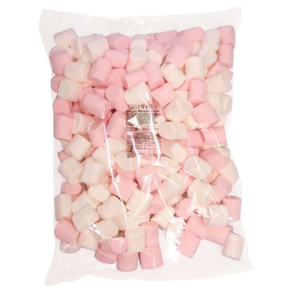 Sephra Pink & White Halal Marshmallows – 1kg