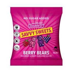 Savvy Sweets Berry Bears 50g (Pack of 12)