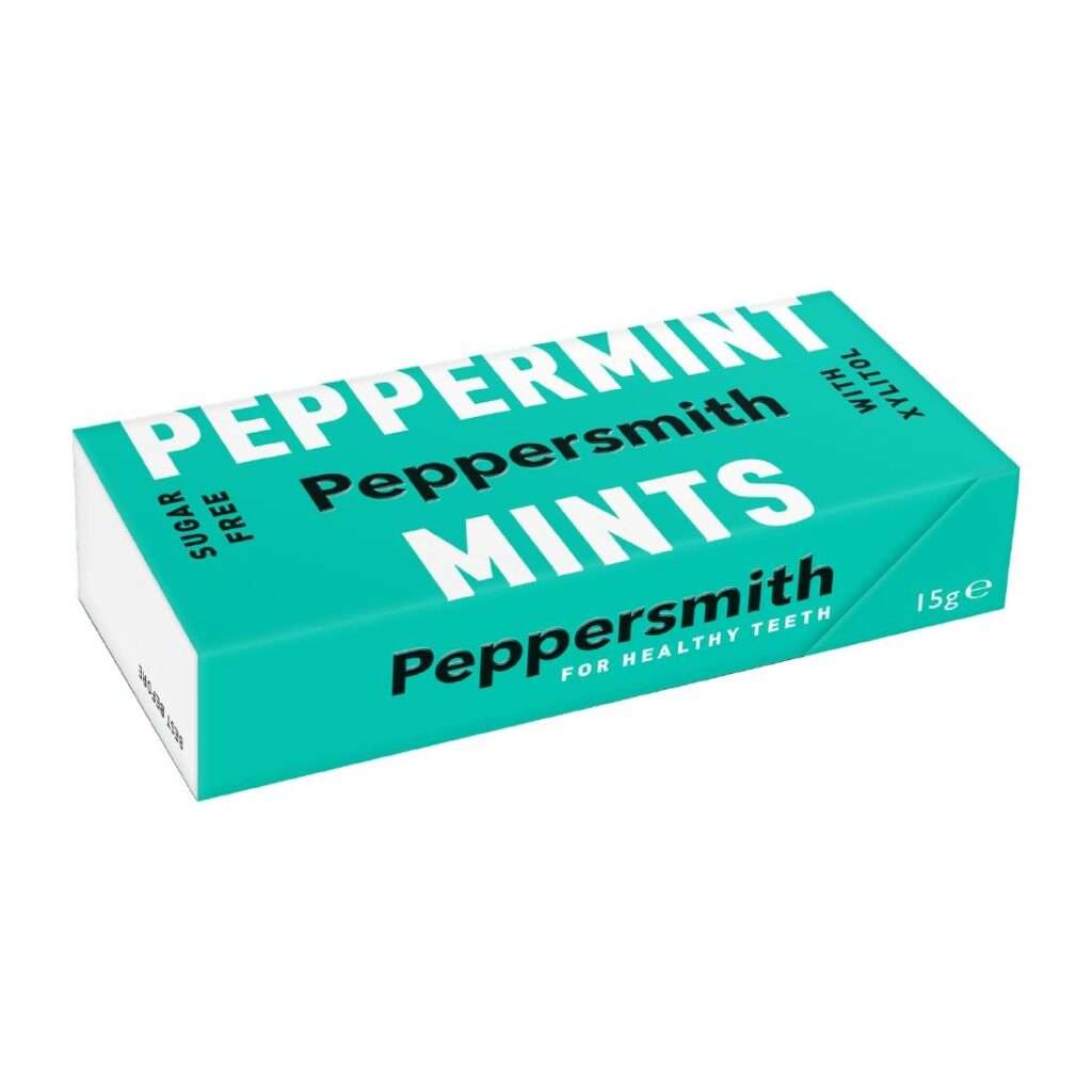 Peppersmith Mints – Peppermint 15g (Pack of 12)