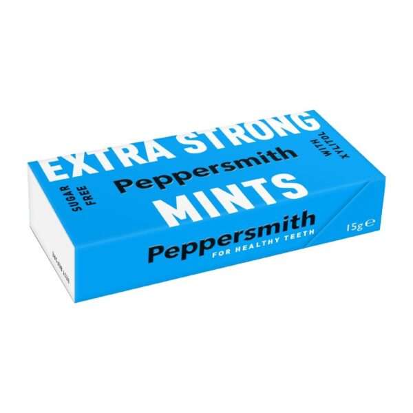 Peppersmith Mints – Extra Strong 15g (Pack of 12)