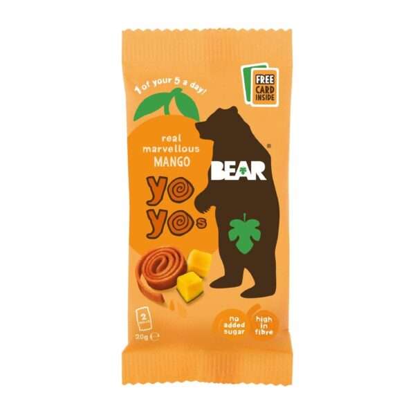 BEAR Yoyos – Mango 20g (Pack of 18)