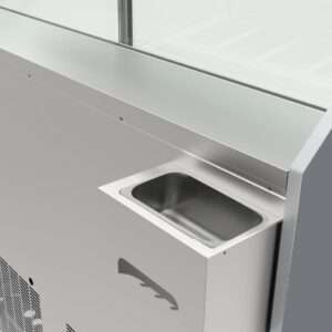Polar U-Series 6 Pan Ice Cream Serve Over Cabinet Freezer