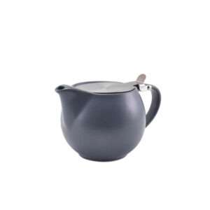 GenWare Porcelain Matt Grey Teapot with St/St Lid & Infuser 50cl/ 17.6oz 1 TH 395950MG