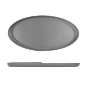 Grey Copenhagen Oval Melamine Dish 55 x 27.5cm