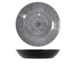 Black Marrakesh Melamine Bowl 42.5 x 8cm
