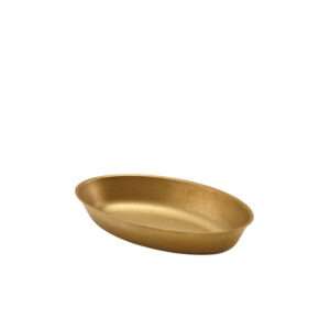GenWare Gold Vintage Steel Oval Dish 17.5 x 11cm