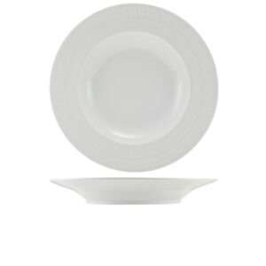 Incise Porcelain Solara Winged Pasta Bowl 28.5cm