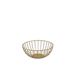 GenWare Round Gold Wire Basket 20 x 8cm