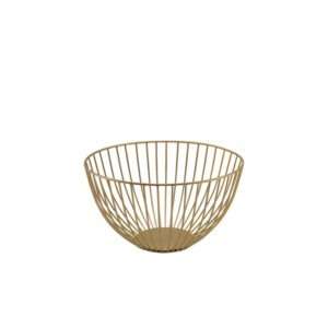 GenWare Round Gold Wire Basket 24 x 13cm