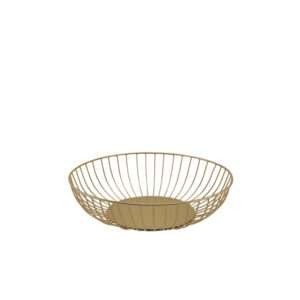 GenWare Round Gold Wire Basket 27 x 7cm