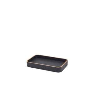 GenWare Black Wood Veneer Tray 23 x 13.8cm