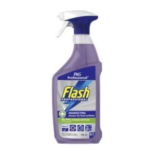 Flash Professional Disinfecting Cleaning Spray for Food Surfaces 750ml (6 pack)