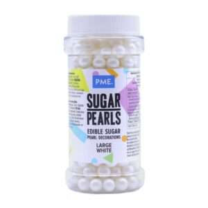 PME Large Sugar Pearls 90g - White