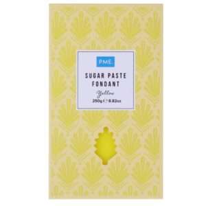PME Sugar Paste Fondant Yellow 250g