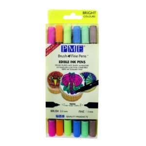PME Brush & Fine Pen Set - Bright (6 pack)