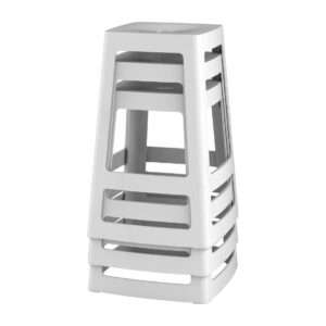 Origin Base Mid Stool Light Grey 430x430x560mm (Pack of 2) 6 hx783 npi24 2