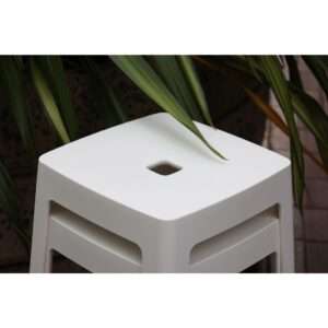 Origin Base High Stool Traffic White 440x440x750mm (Pack of 2) 3 hx786 npi24 13