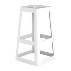 Origin Base High Stool Traffic White 440x440x750mm (Pack of 2)