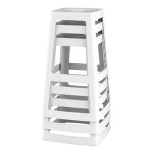 Origin Base High Stool Traffic White 440x440x750mm (Pack of 2) 4 hx786 npi24 2